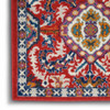 4 x 6 Red and Multicolor Decorative Area Rug