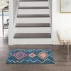 2 x 3 Navy Blue Berber Pattern Scatter Rug