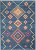 5 x 7 Navy Blue Berber Pattern Area Rug