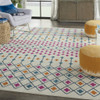 7 x 10 Ivory Jewels Geometric Area Rug