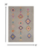 8 x 10 Gray and Multicolor Geometric Area Rug