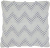 Pale Blue Chevron Detail Throw Pillow