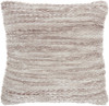 Petite Purple and White Striped Throw Pillow