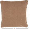 Solid Clay Distressed Throw Pillow