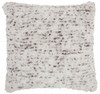 Soft Shaggy Purple and White Spotted Throw Pillow