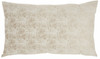 Beige Distressed Gradient Lumbar Pillow