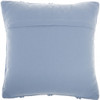 Soft Blue Textured Lattice Throw Pillow