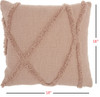 Boho Chic Blush Textured Lines Throw Pillow