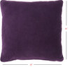Purple Velvet Modern Throw Pillow