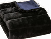 Premier Luxury Onyx Stripe Faux Fur Throw Blanket