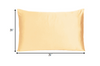 Pale Peach Dreamy Set of 2 Silky Satin Standard Pillowcases