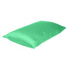 Green Dreamy Set of 2 Silky Satin Standard Pillowcases