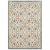 8 x 10 Gray and Beige Medallion Indoor Area Rug