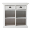 Modern Farmhouse White Medium Accent Cabinet with Baskets