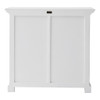 Modern Farmhouse White Medium Accent Cabinet with Baskets