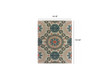 7' x 10' Grey Blue Floral Indoor Outdoor Area Rug