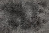 2' x 5' Gray Natural Rectangular Sheepskin Area Rug