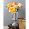 Silver Chalice Pedestal Vase