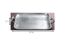 Silver Square Shaped Metal Tray