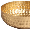 Gold Colored Round Hammered Bowl