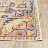 8x11 Blue and Orange Tribal Area Rug