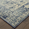 10x13 Ivory and Blue Oriental Area Rug