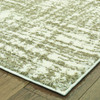 8x11 Ivory and Gray Abstract Strokes Area Rug