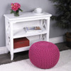 Cool Fuchsia Pink Pouf Ottoman