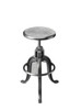 Glossy Iron Revolving Bar Stool