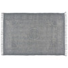 4 x 6 Sky Gray Distressed Medallion Area Rug