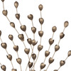 Gold Metal Leaf Bunch Wall Decor