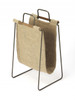 Hanging Burlap and Iron Magazine Rack