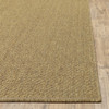 2x8 Solid Tan Indoor Outdoor Runner Rug