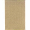 4x6 Solid Sand Beige Indoor Outdoor Area Rug