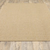 8x11 Solid Sand Beige Indoor Outdoor Area Rug