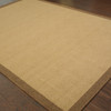 9x13 Beige and Brown Plain Indoor Outdoor Area Rug