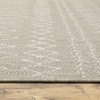 5x7 Gray and Ivory Geometric Indoor Outdoor Area Rug