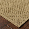 2x4 Solid Tan Indoor Outdoor Scatter Rug