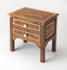 Chevrier Wood & Bone Inlay Accent Chest