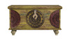 Mesa Carved Wooden Trunk Coffee Table