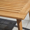 Natural Wood Dining Table with Slatted Top