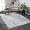 5 x 8 Navy Blue Decorative Stripes Area Rug