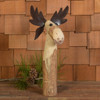 Wood and Metal Moose Sculpture