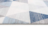 2 x 3 Navy Blue Geometric Diamond Scatter Rug