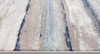 2 x 15 Blue and Beige Distressed Stripes Runner Rug