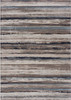2 x 20 Blue and Beige Distressed Stripes Runner Rug