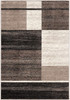 7 x 9 Brown and Beige Abstract Blocks Area Rug