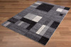 8 x 11 Gray Distressed Geometric Area Rug