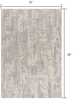 3 x 5 Gray Metro Modern Abstract Area Rug