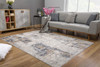 8 x 11 Ivory and Beige Abstract Diamonds Area Rug